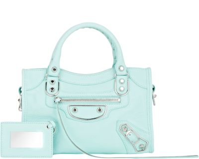 balenciaga mini city light blue