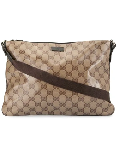 Pre-owned Gucci Gg Shoulder Bag In Brown