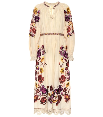 Ulla Johnson Miro Linen And Cotton Dress In Beige