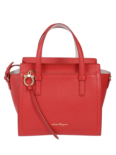 Ferragamo Amy Small Shoulder Bag In Red