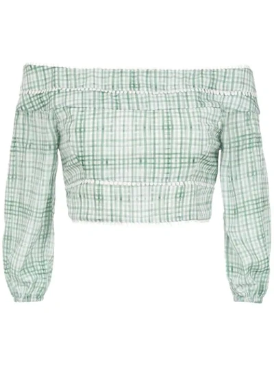 Olympiah Riva Cropped Top In Green