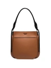 Prada Brown Margit Large Leather Cross Body Bag