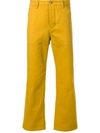 Acne Studios Workwear Straight Trousers In Yellow