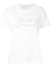 Giada Benincasa Ciao Amore Embroidered T-shirt - White