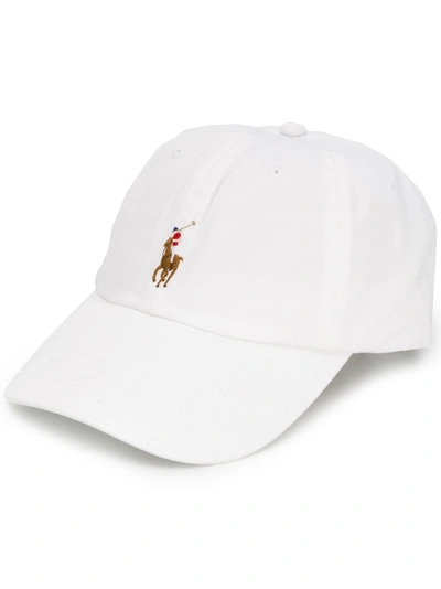 Polo Ralph Lauren Logo Embroidered Cap - White