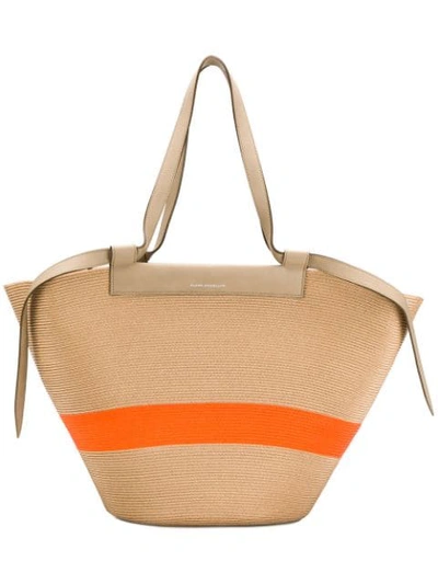 Elena Ghisellini Beach Tote Bag In Neutrals