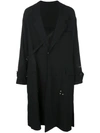Bed J.w. Ford Oversized Trench Coat In Black