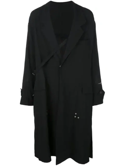 Bed J.w. Ford Oversized Trench Coat In Black