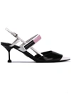 Prada Two-tone Slingback Pumps - Black