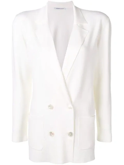 Agnona Structured Blazer In White