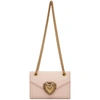 Dolce & Gabbana Pink Medium Devotion Bag In 80412 Cipria
