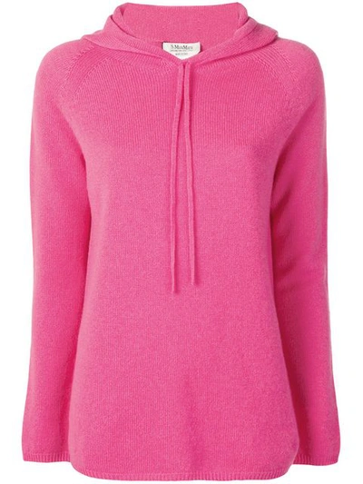 Max Mara Meris Cashmere Hoodie In Pink