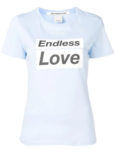 Pinko Killer Love T-shirt In Blue