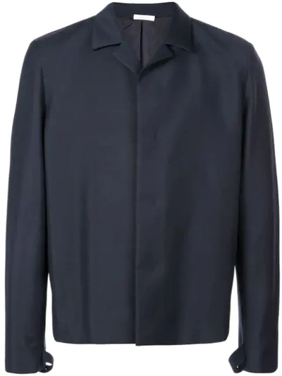 Jil Sander Long Sleeved Shirt In Blue