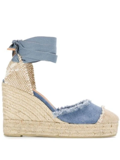 Castaã±er Wedge Espadrilles In Blue