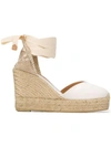 Castaã±er Wedge Espadrilles In White