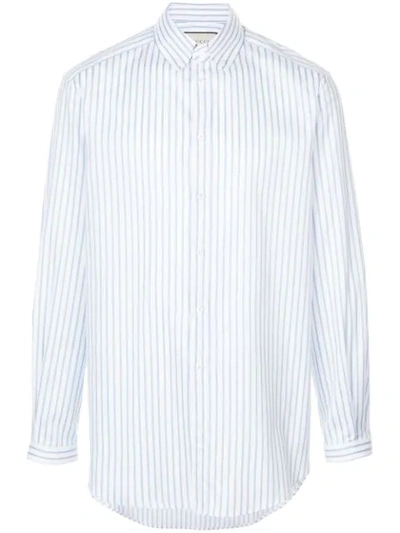 Gucci Button-down Striped Shirt In White