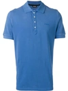 Diesel Logo Polo Shirt In Blue