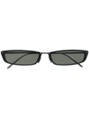 Linda Farrow Rectangular Frame Sunglasses In 黑色