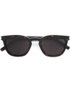 Saint Laurent Tortoise Shell Sunglasses In Brown