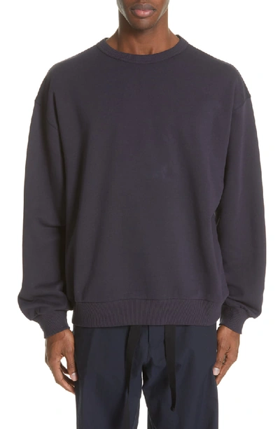 Dries Van Noten Haston Oversize Sweatshirt In Navy
