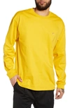 Carhartt Chase Long Sleeve T-shirt In Quince / Gold