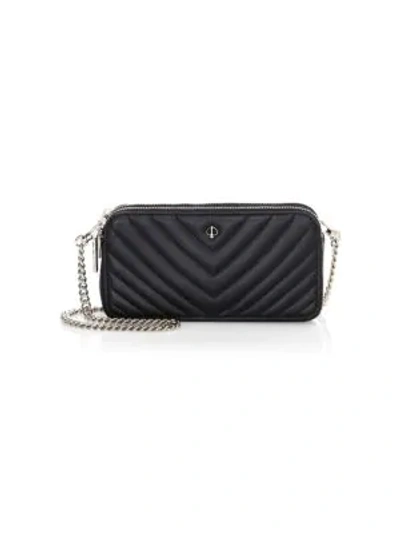 Kate Spade Mini Amelia Quilted Leather Crossbody Bag In Black