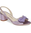 Amalfi By Rangoni Ilda Bow Sandal In Lilac Leather