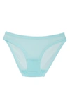 On Gossamer Mesh Hip Bikini In Seaglass