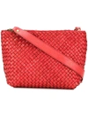 Officine Creative Woven Shoulder Bag In Red