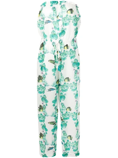 Pre-owned Missoni 2000's Printed Jumpsuit In White