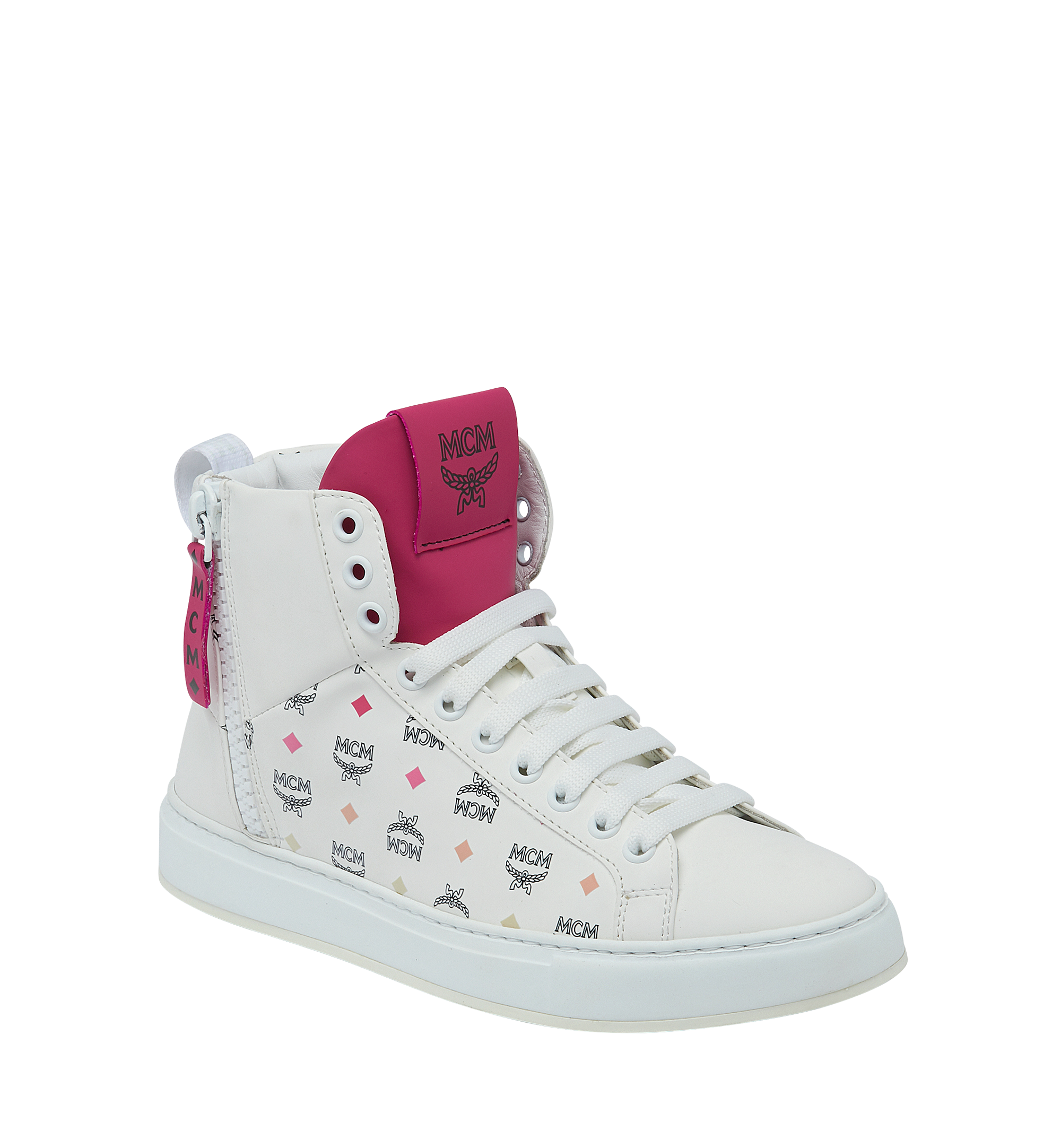 women's mcm high top sneakers