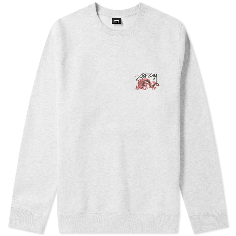 Stussy Dynasty Crew Sweat In Grey | ModeSens