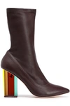 Zimmermann Stretch-leather Ankle Boots In Maroon