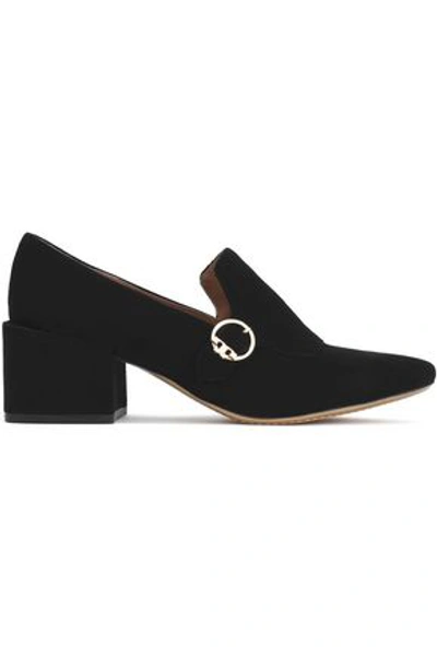 Tory Burch Woman Embellished Suede Pumps Black