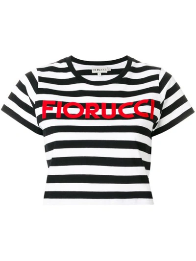 Fiorucci Stripe Classic Striped Cotton-jersey T-shirt In White