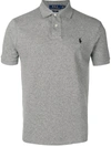 Polo Ralph Lauren Logo Polo Shirt In Grey