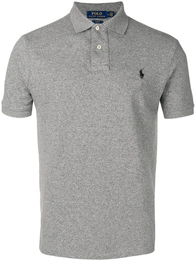 Polo Ralph Lauren Logo Polo Shirt In Grey