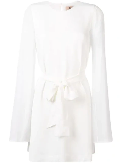 Blanca Chiffon Mini Dress In White