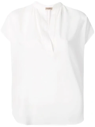Blanca Poplin Shirt In White
