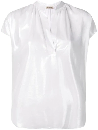 Blanca Shiny Shirt In White