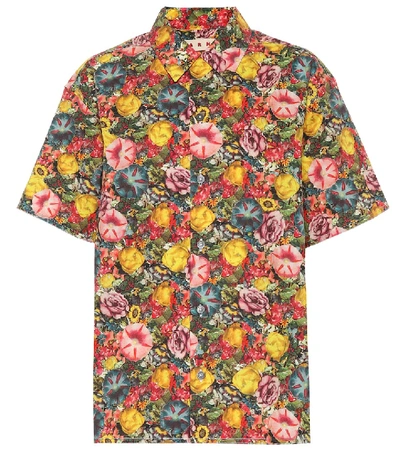 Marni Floral-printed Cotton Shirt In Multicoloured
