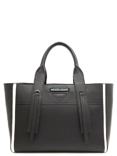 Prada Overture Bag In Black & White