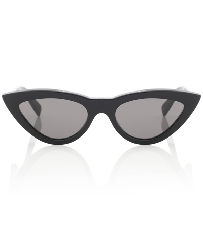Celine Cl4019in 5601c Cat Eye Sunglasses In Shiny Black