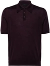 Prada Classic Polo Shirt In Black