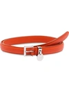 Prada Leather Belt In Orange