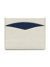 Prada Saffiano Leather Card Holder In White