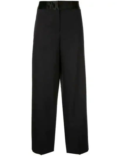 Jil Sander Cropped Tailored Trousers In Blue