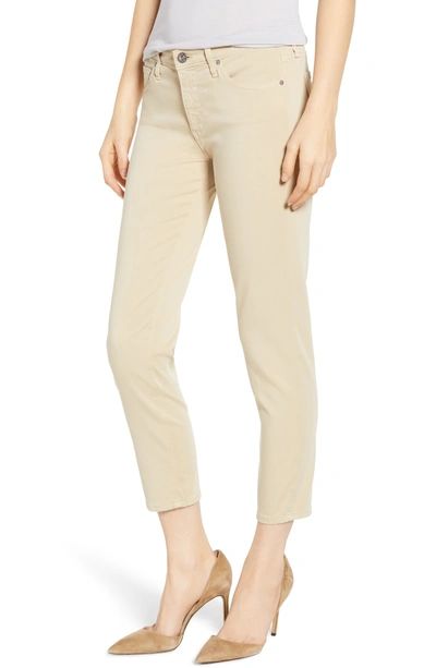 Ag The Prima Crop Cigarette Jeans In Fresh Sand