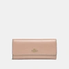 Coach Soft Trifold Wallet In Blossom/gold